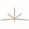 Ekena Millwork Alberta Smooth Timber Gable Bracket, Douglas Fir, 96"W x 44"H x 1 1/2"D x 3 1/2"F, 11/12 Pitch GBW096X44X0204ALB00SDF - alternate 1